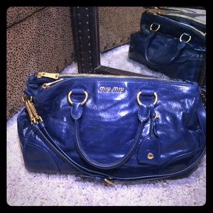 Gorgeous Miu Miu Bauletto Vitelli Shine Quarzo Handbag